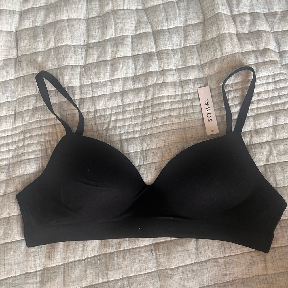 Soma Black Wireless Bra 32C enbliss style